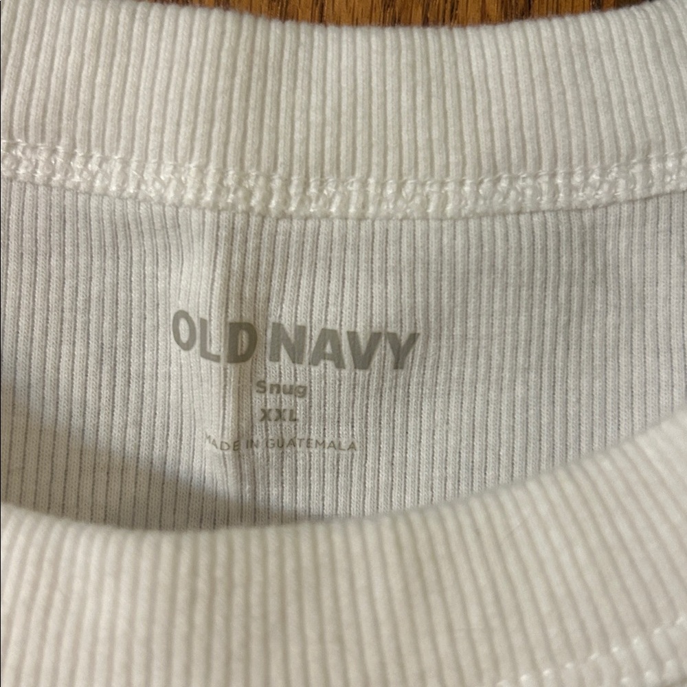 Old Navy White Ribbed Tank - Picture 2 of 5